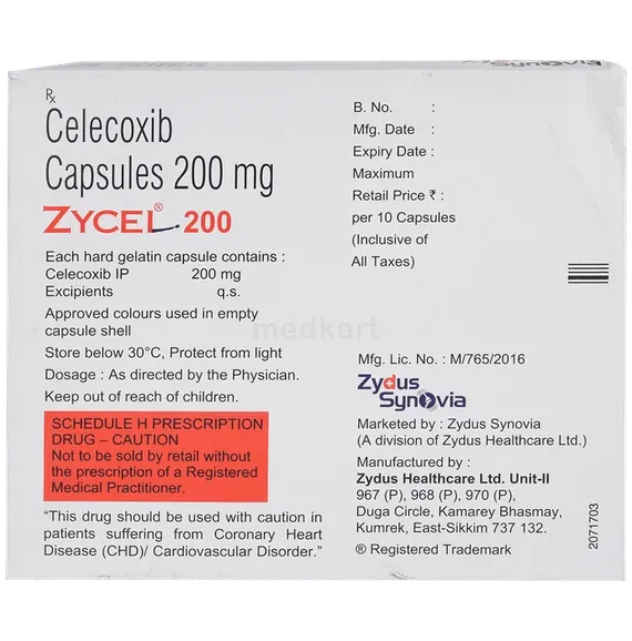 zycel 200mg capsule 10's